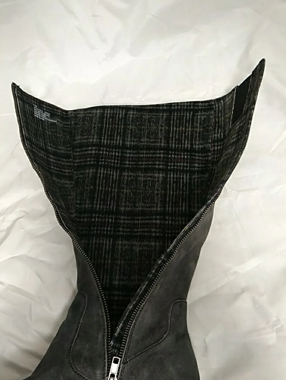 Born Gray Suede Leather Gabriella Lugged Sole Knee Boots Size 11M